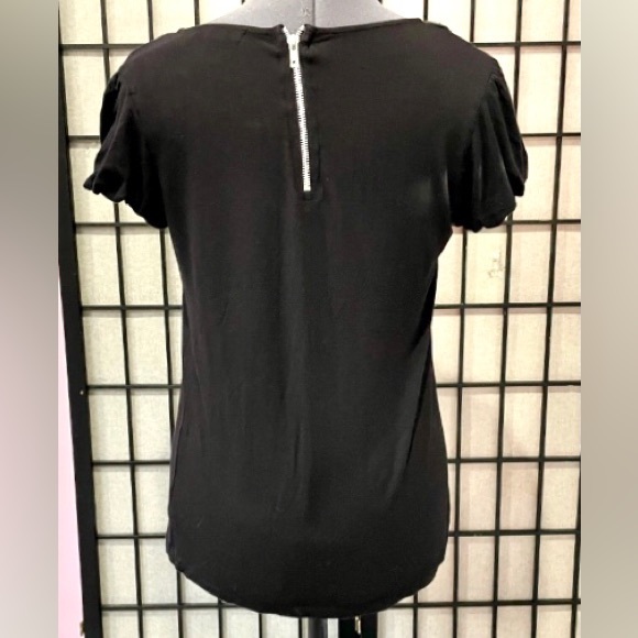 TWENTYONE women’s black floral neckline blouse size S preloved condition - Picture 6 of 11